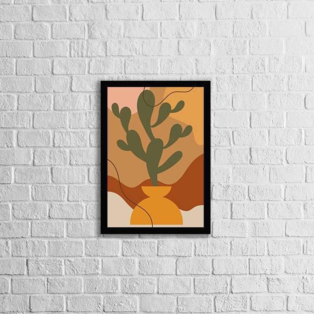 Quadro Abstrato Figurativo Vaso I 24X18Cm