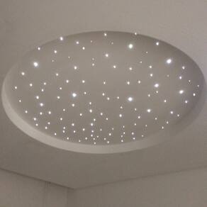 Iluminação Noite Estrelado Fibra Ótica 150 Branco Mix Teto