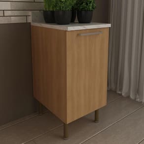 Balcão de Cozinha com Tampo e 1 Porta 40cm Multimóveis CR20458