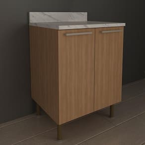 Balcão de Cozinha com Tampo e 2 Portas 60cm Multimóveis CR20461