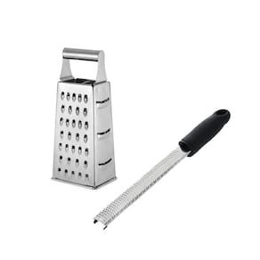 Ralador de Queijo e Zester Citrico Especiarias Aço Inox