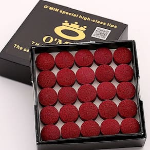 Sola Taco Sinuca Bilhar Omin Red Média 10 mm (caixa 50 und)