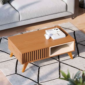 Mesa de Centro Lagos 1 Nicho Freijó/Off White Matte - Pnr Móveis