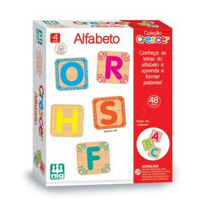 Jogo Educativo Alfabeto Em Madeira Nig - 0450