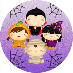 Painel Redondo 3D Sublimado Halloween Frd-1926