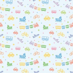 Papel De Parede Azul E Brinquedos Coloridos Infantil Adesivo