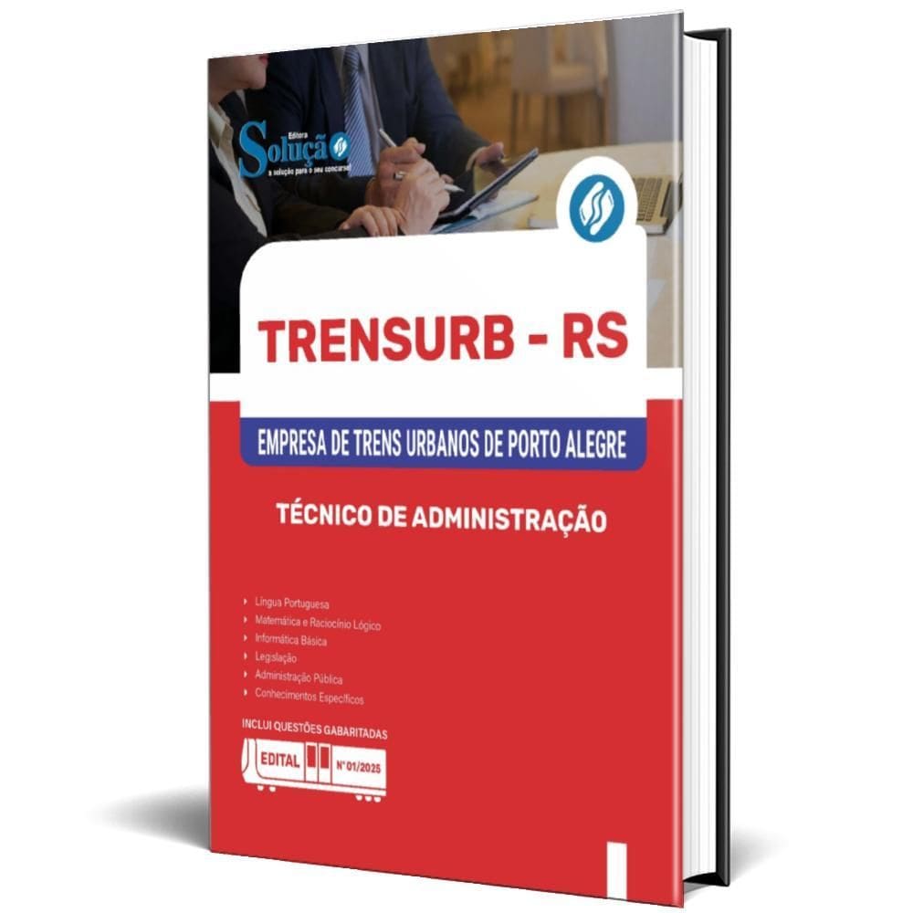 Apostila Trensurb Rs 2025 - Técnico De Administração