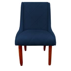Cadeira Para Sala De Jantar Lizz Pés Palito Veludo Azul Marinho D`classe Decor