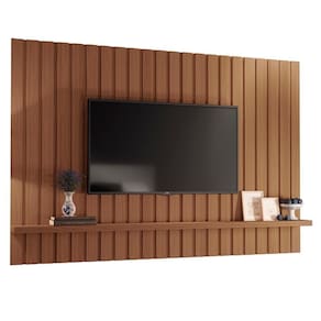 Painel 70 Pol 200cm Suspenso Ripado Like H01 Castanho - Mpozenato