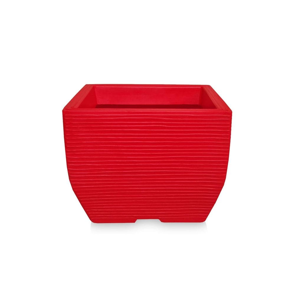Vaso De Planta Quadrado Decorativo Polietileno 30X40 Ferrari