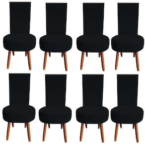 Kit 08 Cadeiras De Jantar Lisboa Sued Preto D`classe Decor
