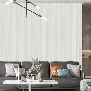 Kit 3 Rolos Papel De Parede Adesivo Madeira Cinza Claro 3,0M