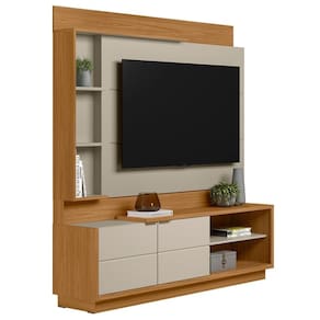 Estante Painel Para 60 Pol 180cm Atlas L06 Nature-off White - Mpozenato