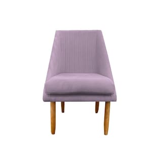 Cadeira Para Sala De Jantar Ana Pés Palito Suede Rosa Bebê D`classe Decor