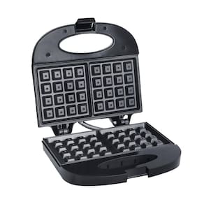 Máquina De Waffle Grill 110v Antiaderente 750w Liége Preta