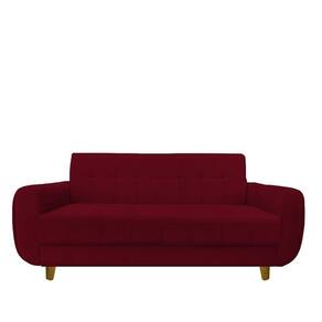 Sofá 3 Lugares Golden Suede Marsala D`classe Decor