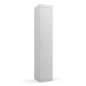 Guarda Roupa Genova 1 Porta Branco Brilho - Batrol