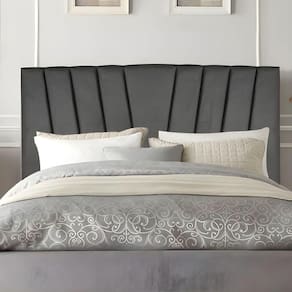 Cabeceira Casal De Cama Estofada 140 Cm Lile Linho Cinza
