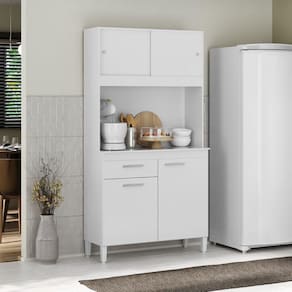 Cozinha Compacta Ceara 4 Portas 1 Gaveta Branco Atualle