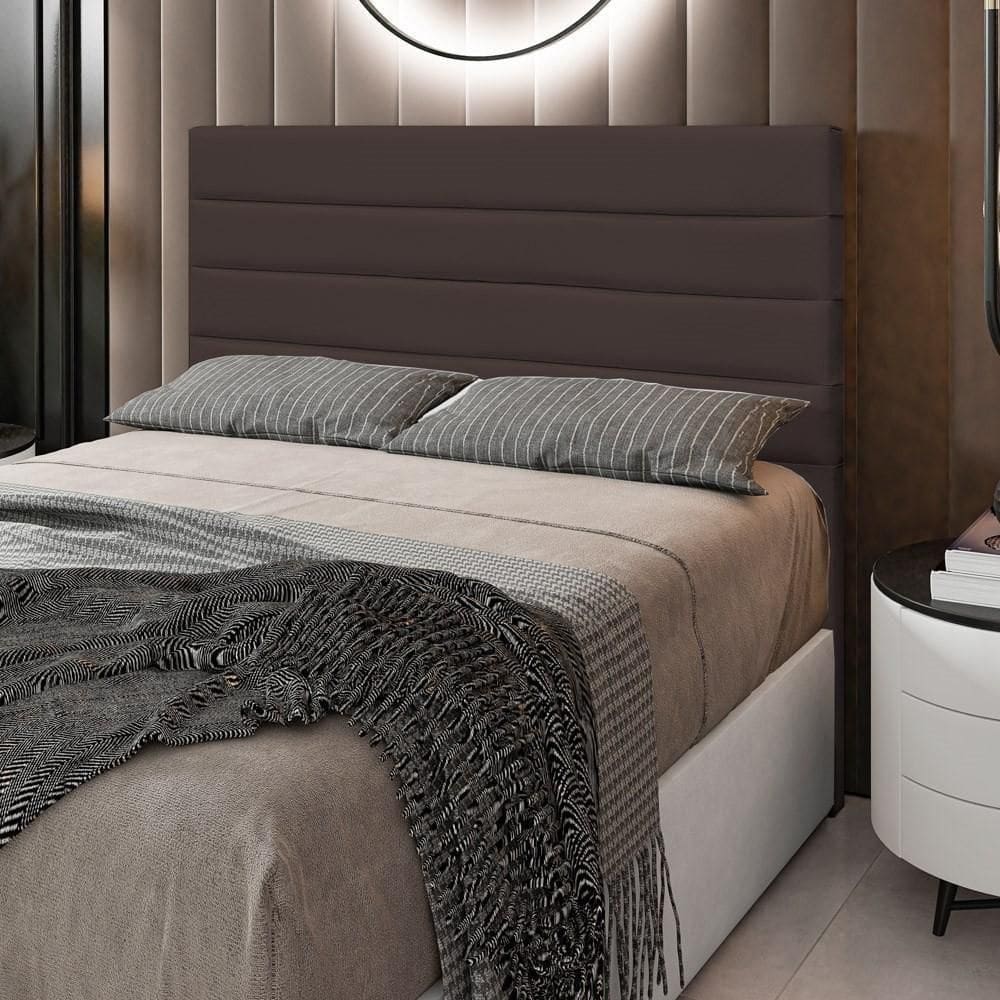 Cabeceira Cama Casal King 193cm Rubi W01 Corano Marrom - Mpozenato