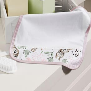 Kit Toalhinha De Boca Com 02 Peças Tecebem Baby Malha 100% Algodão Lizi Branco