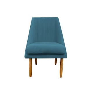 Cadeira Para Sala De Jantar Ana Pés Palito Suede Azul Tiffany D`classe Decor
