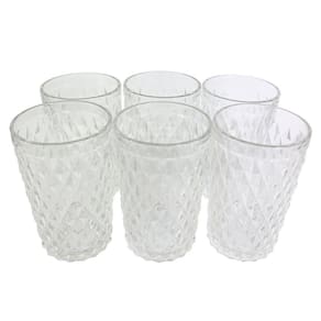 Conjunto 6 Copos De Vidro Bico De Jaca 370ml
