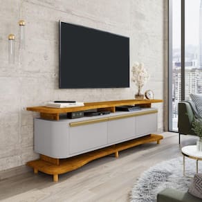 Rack Guararapi Para Até 75 Polegadas Naturalle Off White