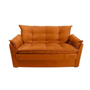 Sofá Small 3 Lugares Conforto 160cm Suede Cobre Herrero Decor Cobre