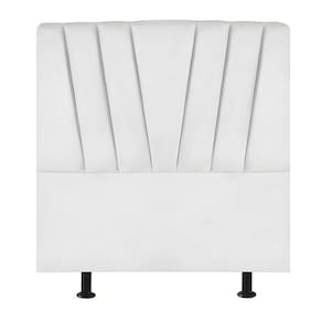 Cabeceira Estofada Cama Solteiro 100 Cm Ariel Corino Branco