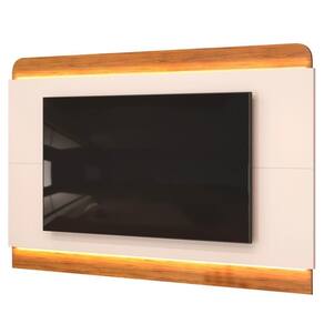 Painel Para Suspenso 75 Pol 219cm Com Led Collie D04 Off White-freijó - Mpozenato