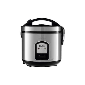 Panela Elétrica De Arroz Philco Ph5p Visor Glass Inox - Preto 220v