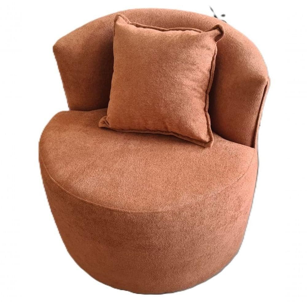 Poltrona Orgânica Merlim - élpis Móveis Boucle Terracota