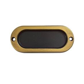 Puxador Concha Sobrepor Pequeno Preto-dourado