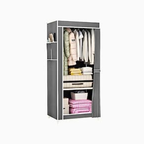 Guarda Roupa Closet Dobrável Organizador Com Capa De Tecido