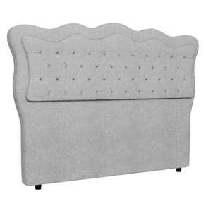 Cabeceira Casal Cama 140cm Oregon I02 Bouclê Cinza - Mpozenato