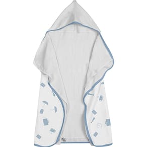 Toalha Baby C- Capuz Tecebem Estampada C- Fralda Greg Branco