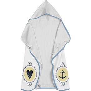 Toalha Baby C- Capuz Tecebem Estampada C- Fralda Nino Branco
