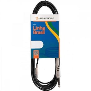 Cabo De áudio Linha P2 Estéreo X P10 Estéreo 1,2m Preto Hayonik