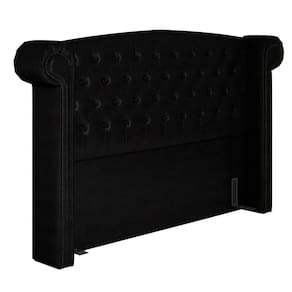 Cabeceira Cama King 195cm Provença P02 Sintético Preto - Mpozenato