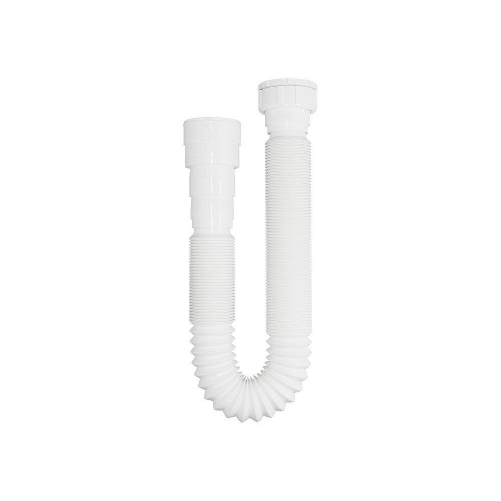 Sifão Sanfonado Extensível Blukit 1,10m Branco Universal 030138