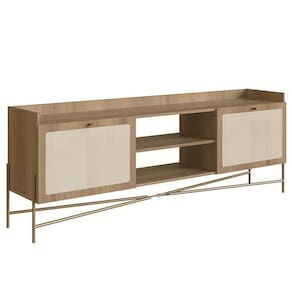 Rack Para Sala Bancada De 65 Pol Pé Metal Arlo Hanover-dourado - Mpozenato