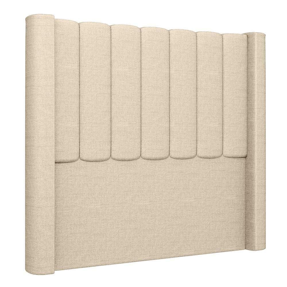 Cabeceira Casal Queen Cama 160cm Claire I02 Linho Bege - Mpozenato