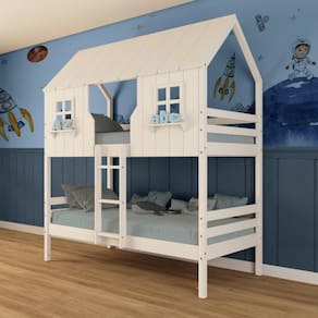 Beliche Casinha Encantada Madeira Maciça Branco Megamobilia