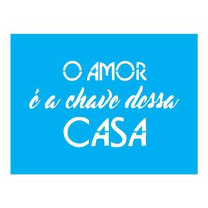 Stencil Tamako O Amor É A Chave - 15X20Cm - Ref A2243