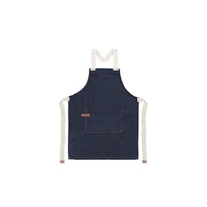 Avental Infantil Jeans Azul Criança Algodao Cozinha Pintura