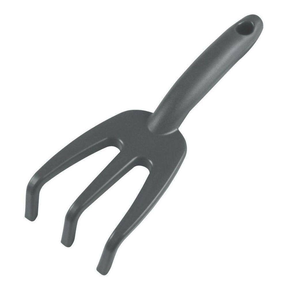 Ancinho Com 3 Dentes Para Jardinagem Em Plástico Grafite - Tramontina