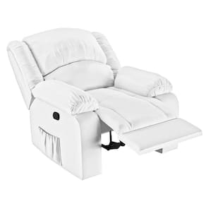 Poltrona Do Papai Reclinável Pietra Wall Fh9 Pu Branco - Mpozenato