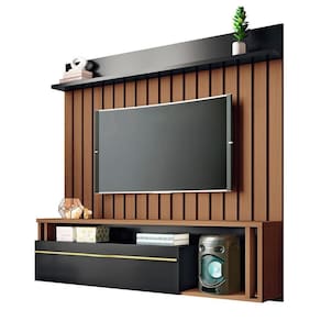 Painel 55 Pol 160cm Bancada Suspensa Elza H01 Off-castanho - Mpozenato
