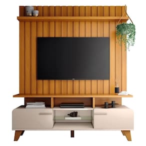 Painel Para 60 Pol 160cm E Bancada Amago H01 Cinamomo-off - Mpozenato